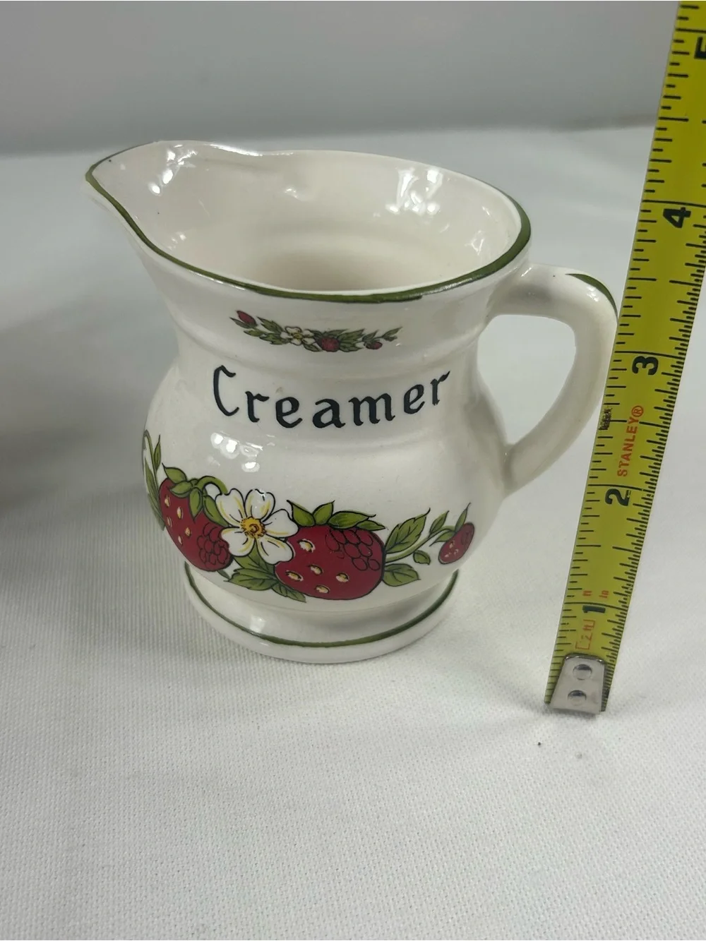 NOS Vtg 70s Wild Strawberries 5-Pc Table Set Ceramic Japan Kmart Cottagecore NIB